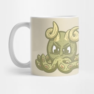 Grumpy Kawaii Octopus Cute Cartoon Character Mug